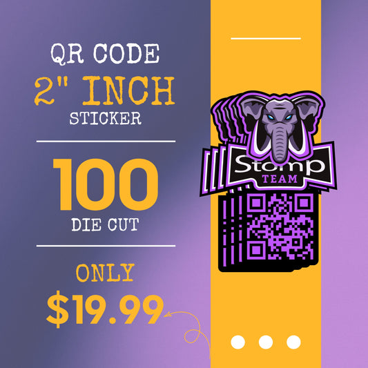 100 QR CODE STICKER   (   2   INCH   )